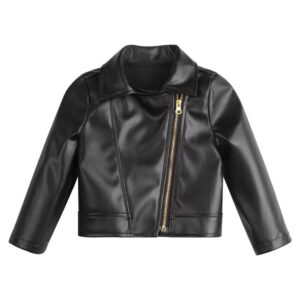 Children’s Leather Motorcycle Leather Jacket Clothes