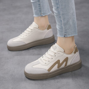 Women’s Flat Sneakers Leather Platform Sports