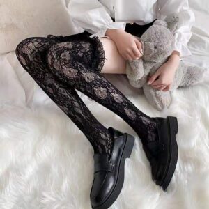 Thin Women’s Long Tube Over The Knee Socks