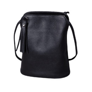 Leather bucket phone bag