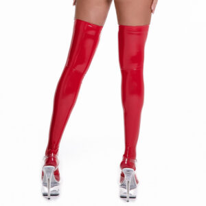 Street Dance PU Latex Women’s Long Gloves Stockings