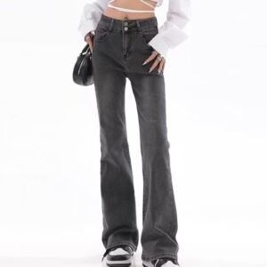 Retro American Slightly Flared Jeans Women