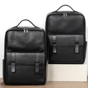 Large Capacity Men’s Leather Computer Backpack