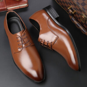 Four new shoes men’s dress shoes black tie business men leather shoes factory direct code