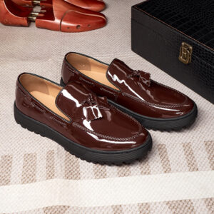 Tassel Casual Leather Shoes For Men One Pedal Loafer New