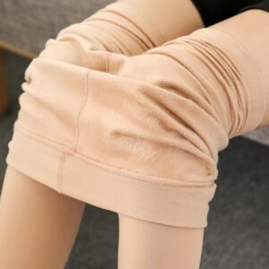 Bare Leg Sock Artifact Flesh Colored Velvet Leggings