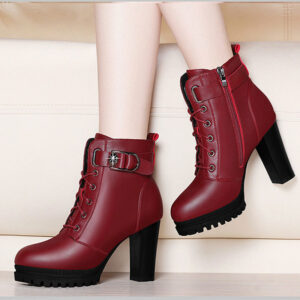 Fashion Women’s Tide Ankle Boots Thick High Heels