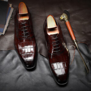 Lace-Up Men’s Leather Shoes Handmade Leather Shoes