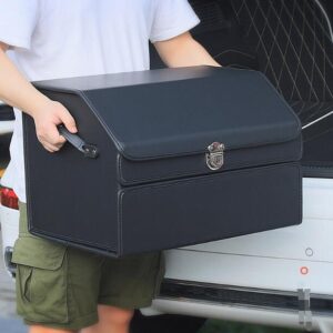 Leather Car Rear Trunk Organize Storage Box