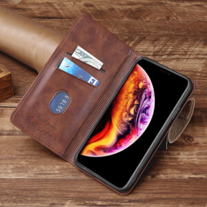 Leather Case, Magnetic Holder Mobile Phone Case