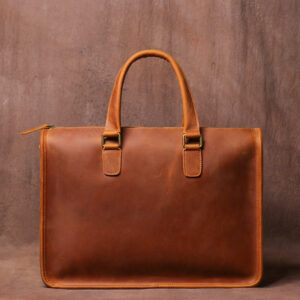 Men’s Bag Crazy Horse Leather Briefcase For Laptop