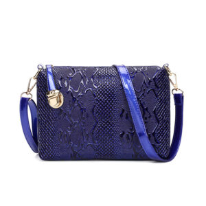 Patent leather shoulder bag