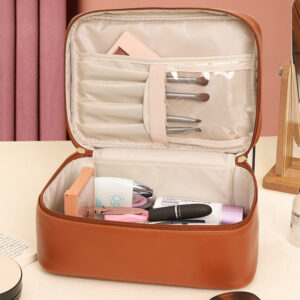 Handle-top Cosmetic Bag Ins Fashion Simple Square Handbag Toiletry Bags Travel High Capacity Portable Storage Make Up Bag