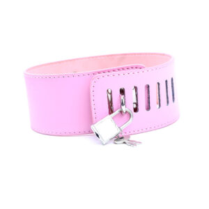 Couple Toy Leather Collar With Lock