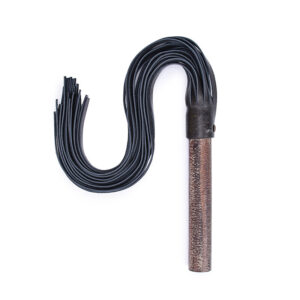 Hot Bdsm Spanking Flogger Genuine Leather Archaize Wooden Handle