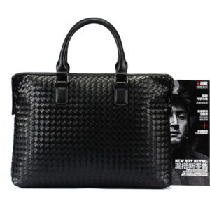 Men’s Bag Leather Large Briefcase Hand Woven Luxury Handbags Business Tote Bags For Men High Quality Laptop Handbags