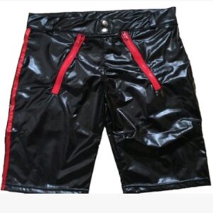 European and American sexy underwear men’s patent leather tight shorts men’s shorts