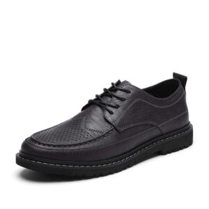 Leather Shoes Casual Shoes Summer Men’s Shoes Breathable Small Leather Shoes