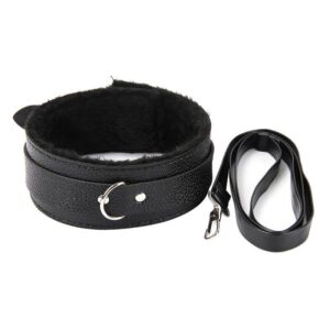 Leather Plush Collar Feminine Appliance Collar