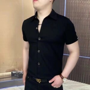 Trendy All-match Breathable Half Zipper Shirt