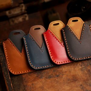 Full Leather Car Key Case Cowhide