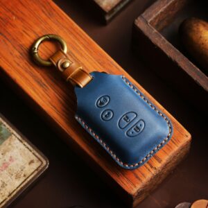 Simple Leather Car Key Case