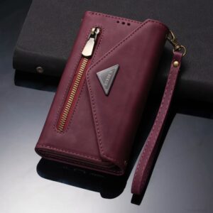 Multifunctional Zipper Phone Case Skin Sensation Doka Leather Case