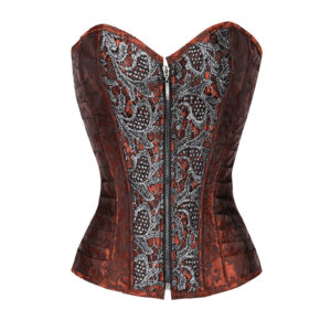 Court Gothic PU Retro Fashion Luxury Sexy Lock Corset