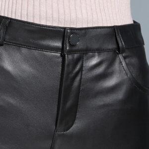 Genuine Leather New Slim Sheepskin Pencil Pants