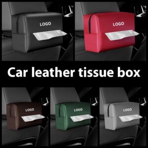 Leather Car Tissue Paper Extraction Box