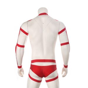 Tight White Lie Bondage Bodysuit Set