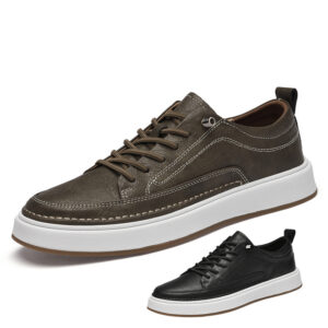 Men’s Casual Simple Leather Sneakers