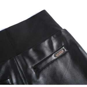 Matte Leather Pants Women’s Fleece-lined Thickened