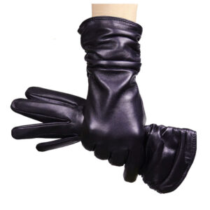 High-end Women’s Sheepskin Gloves Leather Extended