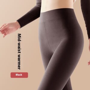 Solid Color High Waist Women’s Thermal Underwear Pant