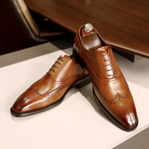 Men’s Leather Shoes Shoes Rubber Sole Leather Shoes Oxford Shoes