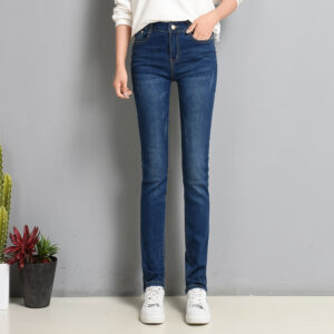 Women’s Slim Fit Elastic Straight Jeans