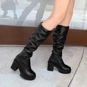 But Knee Boots Children’s High-heeled Knee-length Boots