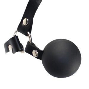 Leather PVC Head-mounted Ball Gag Couple Toys