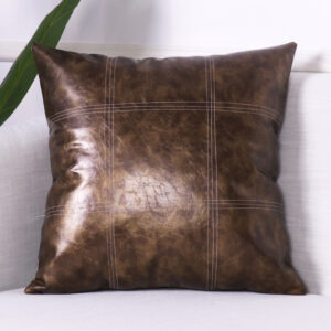 Genuine Leather Sofa Pillow Light Luxury