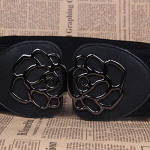 3 Women’s Belts Elastic Belts Belts Rose Buckle Belts Tight Belts