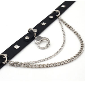 Hip Hop Punk Accessories Leather Collar