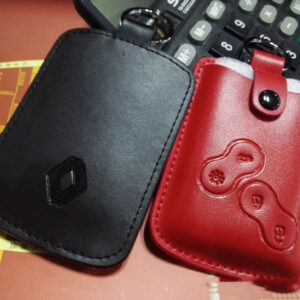 Leather Car Key Black Protective Cover