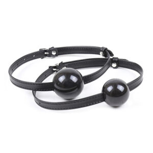 Mouth Plug Supplies Pin Buckle Black Solid Ball