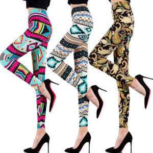 Fashion Women’s Printed Stretch Legging Trousers