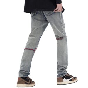 Ripped Vintage Jeans For Men Patch