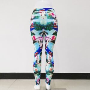 Printed hip high waist legging yoga pants yoga clothes