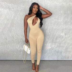 Casual Sport Waist Pants Fashion High Waist Tight-Fitting Sleeveless Casual Sports Jumpsuit Women