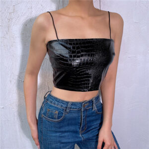 Motorcycle leather PU small vest