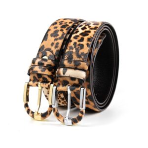 Women’s Leopard Leather Belt